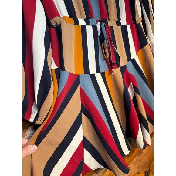 Entro Striped Slip Dress Size‎ Small - Picture 4 of 7